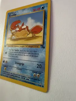 Krabby 1ST EDITION 51/62 Fossil 1999 Regular MINT CONDITION Pokemon TCG - Image 4