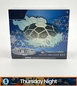 POKEMON CENTER TCG SCARLET & VIOLET STELLAR CROWN SEALED ELITE TRAINER BOX ETB - Image 1