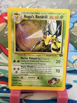 Pokemon - Koga's Beedrill #9/132 - Holo Rare - Gym Challenge Vintage Pokemon - Image 1
