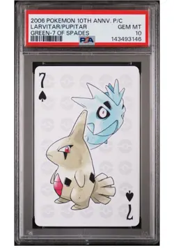 Tyranitar line- PSA 10 - 2006 JPN Pokemon Center 10th Anniversary Poker - Image 1