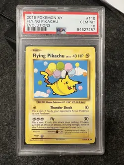 Pokemon Flying Pikachu 110/108 Evolutions Secret Rare Regular PSA 10 English - Image 1