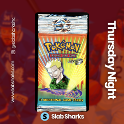 2000 POKEMON GYM HEROES FACTORY SEALED PACK - LT. SURGE COVER ART - Image 1