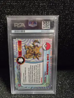 PSA 9 2000 Pokemon Game Topps Chrome Kadabra TV Rare Base Series 1 MINT GEM - Image 2