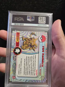 PSA 9 2000 Pokemon Game Topps Chrome Kadabra TV Rare Base Series 1 MINT GEM - Image 4