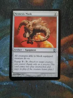 Magic the Gathering MTG - 1 x Nemesis Mask - Darksteel - Ex Cond - Image 1