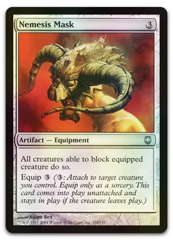 Nemesis Mask #134 (Foil) (NM) Darksteel DST Magic MTG - Image 1