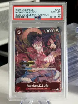 PSA 10 Monkey D Luffy P-006 Championship CS Celebration 2023 One Piece Card - Image 1