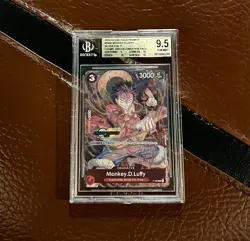 Beckett 9.5 Monkey D Luffy P-006 Championship CS Celebration 2023 One Piece Card - Image 1