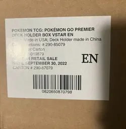 Pokemon Go DRAGONITE V-STAR PREMIER DECK HOLDER SEALED CASE (6 Units) - Image 1