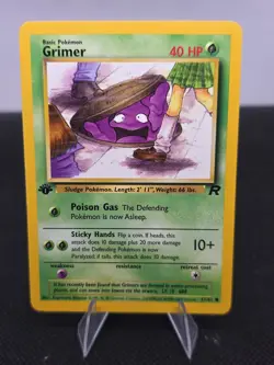 GRIMER # 57/82 FIRST EDITION NON HOLO POKEMON CARD - Image 1