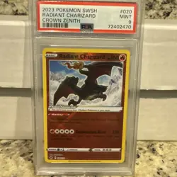 PSA 9 Radiant Charizard 20/159 - Crown Zenith Pokemon Card - Image 1