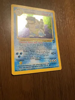 Pokemon TCG Blastoise Base Set 2 Holo Unlimited Rare Card 2/102 - Image 2