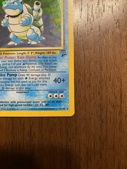 Pokemon TCG Blastoise Base Set 2 Holo Unlimited Rare Card 2/102 - Image 5