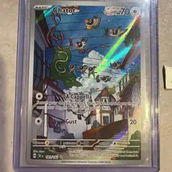 Pokemon TCG Chatot Full Art Holo Card 181/162 Temporal Forces Illustration Rare - Image 2