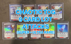 Chaotic TCG Cards - 9 Card Lot of Attacks [Super + Ultra Rares] *Read Desc.* - Image 1