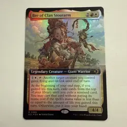 Bre of Clan Stoutarm FOIL Extended Art 369 Lorwyn Eclipsed ECL MTG Rare Unplayed - Image 1