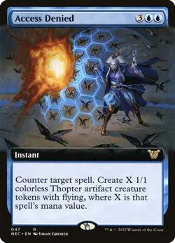 ~1x Access Denied EXTENDED x1 ~NM~ NEC Magic the Gathering MtG~ - Image 1