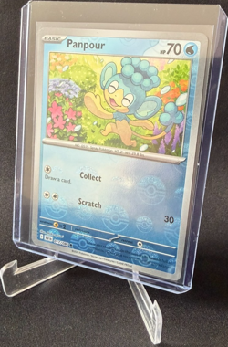 Panpour Pokeball Reverse Holo 017/086 Black Bolt Common Pokemon TCG - Image 1