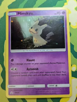 Pokemon Mimikyu Cosmos Holo SM29 Black Star Promo VLP/LP - Image 1