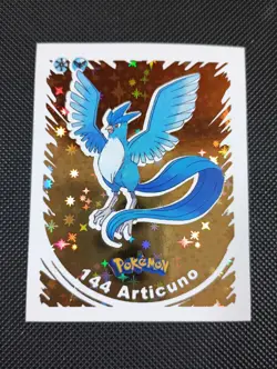 2022 POKEMON Prizma Sticker #144 Articuno Gold Star Holo Peru US Seller - Image 1