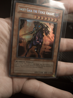 Yugioh Misprint Swift Gaia,Obnoxious Celtic Guard,Total Defense Shogun Ultra NM - Image 2