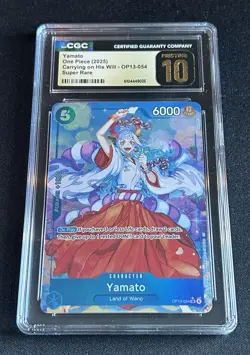 One Piece Yamato OP13-054 Carrying on His Will Alt Art CGC 10 PRI- Low Pop! - Image 1