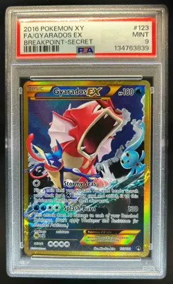2016 Pokemon XY BREAKpoint Gyarados #123/122 PSA 9 - Image 1
