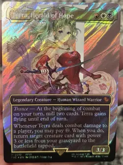 Terra, Herald of Hope (Borderless) (Surge Foil) Commander: Final Fantasy Foil - Image 3
