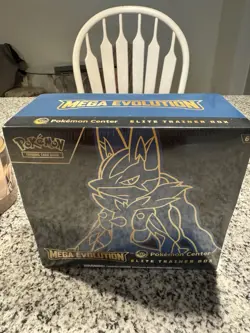 Pokemon Mega Evolution Pokemon Center Exclusive Lucario ETB FACTORY SEALED - Image 1