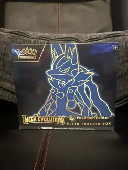 Pokemon TCG Mega Evolution Pokemon Center ETB Lucario Factory Sealed - Image 1