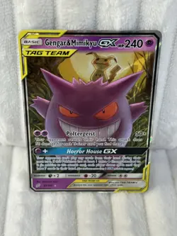 Pokemon Cards Gx Poltergeist Horror House Vintage Mint Gengar And Mimikyu - Image 2