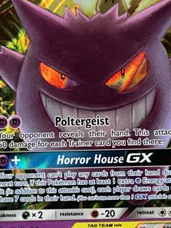 Pokemon Cards Gx Poltergeist Horror House Vintage Mint Gengar And Mimikyu - Image 5