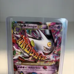 Mega M Gengar EX Promo XY166 Black Star Promo Pokemon Card Holo - Image 2