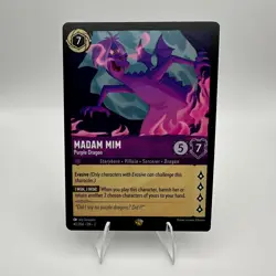Disney Lorcana Madam Mim 47/204 Legendary Purple Dragon Non-Foil Card - Image 1