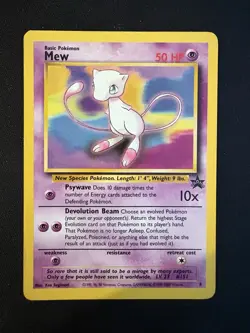 Pokemon Card - Mew WoTC Black Star Promo 8 Non-Holo - Image 1