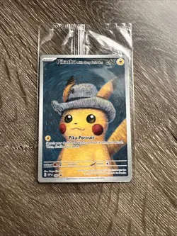 Pikachu with Grey Felt Hat 085 Sv: Scarlet & Violet Promo Card Van Gogh Sealed - Image 1