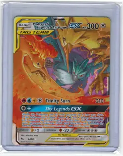 2019 Moltres & Zapdos & Articuno GX 44/68 Hidden Fates Holo Tag Team Pokemon NM - Image 1