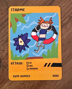 Pokemon Pokenots Gym Homies Dysfunctional Passholder parody card Starme - Image 1