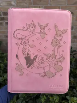 2x pokemon Laser Engraved 9 Pocket Eeveelution & Pikachu Binder Made To Order - Image 3
