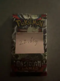 VERY HEAVY! 22.61 Gram Obsidian Flames Pokemon TCG Factory Sealed Booster Pack! - Image 3