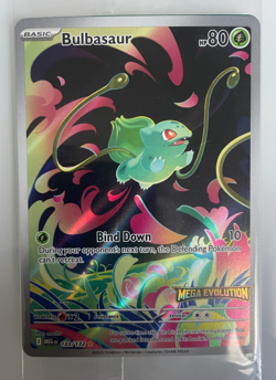 Pokemon TCG Sealed Bulbasaur 133 Stamped Promo Mega Evolution Full Art - Image 1