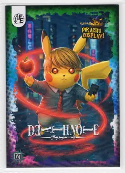 POKEMON PIKACHU COSPLAY - DEATH NOTE #121 * WAVE HOLO - Image 1