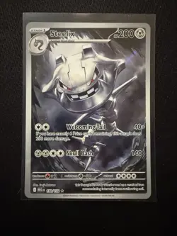 2025 Pokemon Mega Evolution Steelix Illustration Rare #150/132 - Image 1