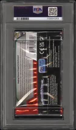 2023 Pokemon S&V Obsidian Flames Booster Pack Terastallized Tyranitar PSA 9 Mint - Image 2