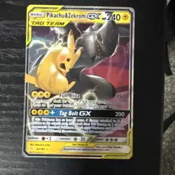 Pokemon Pikachu & Zekrom GX TAG TEAM Holo Team Up 33/181 240HP Ultra Rare - Image 1