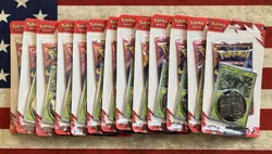 Lot of 13 Pokemon TCG Destined Rivals Checklane Blister Pack Zarude - Image 1