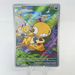 Pokemon Scraggy 138/086 Holo Illustration Rare Sv: White Flare English 2025 NM - Image 1