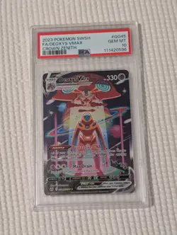Pokemon Deoxys VMAX Crown Zenith Galarian Gallery Full Art #GG45 PSA 10 - Image 1