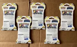 Lot 5 new sealed Pokemon Sword & Shield Silver Tempest sleeved booster packs - Image 2