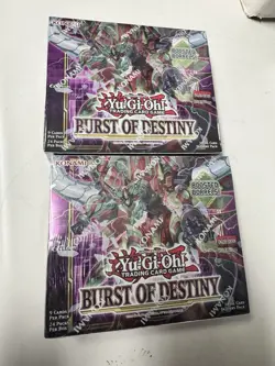 Yu-Gi-Oh Burst of Destiny 1st Edition Booster Box New Sealed x2 - Image 2